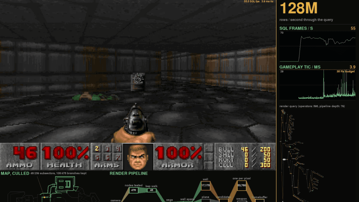 Someone got Doom in an SQL database