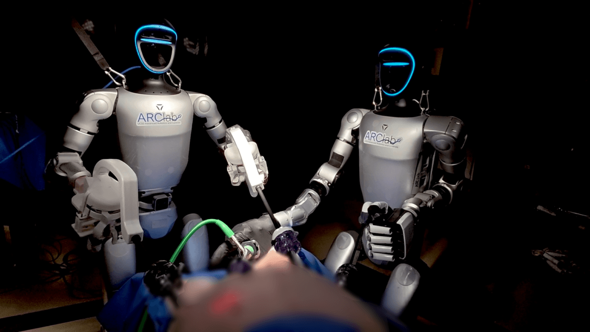 Humanoid robots controlled by surgeons did world-first operation on live pigs