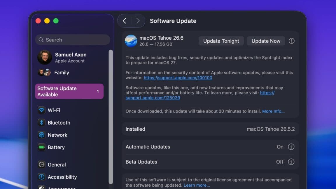 iOS and macOS 26.6 arrive today, paving the way for iOS and macOS 27