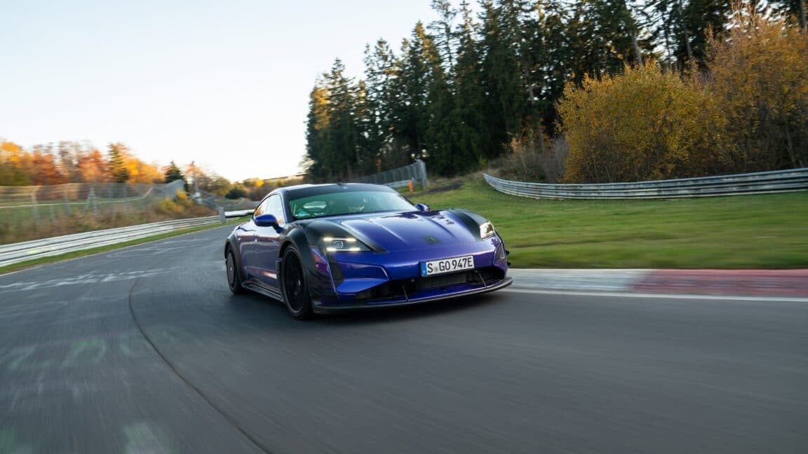 Is your Porsche Taycan too slow at the Nürburgring? You need this Manthey Kit.