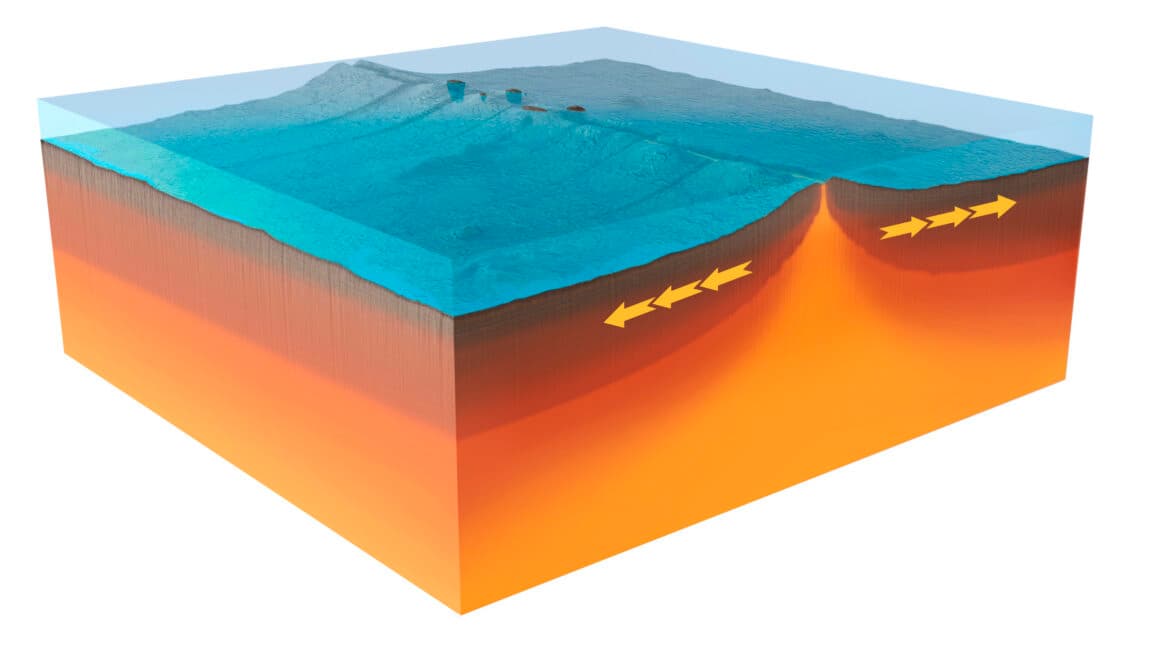 Ocean rift zone saw spreading happen in a sudden burst