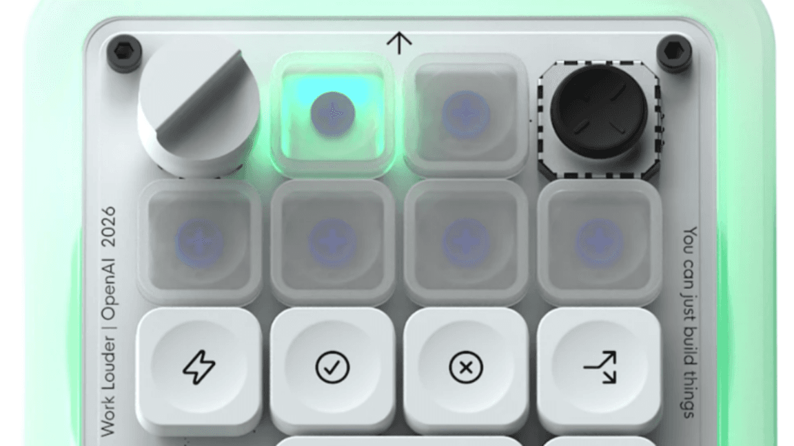 OpenAI's first branded hardware is... a light-up keyboard?