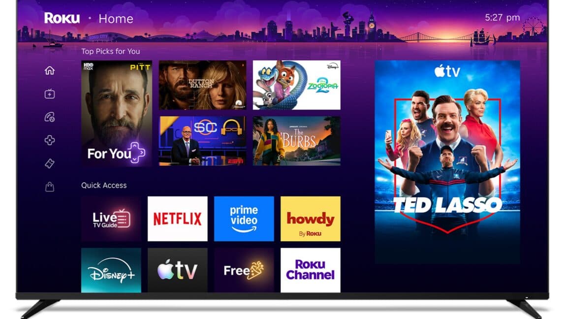Roku OS’s home screen now features a large, permanent ad