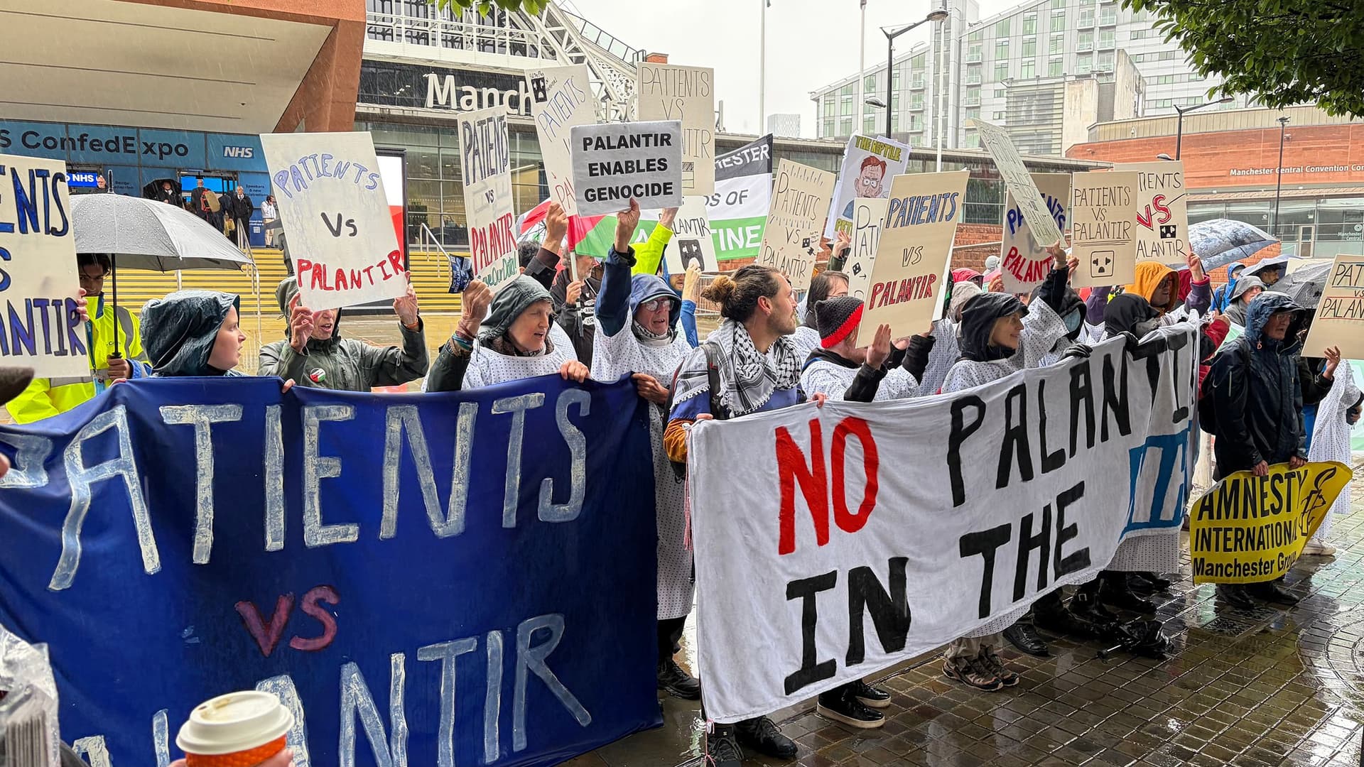 ‘Hands Off Our NHS’: Anti-Palantir Protests Break Out in UK Over Deal With National Health Service